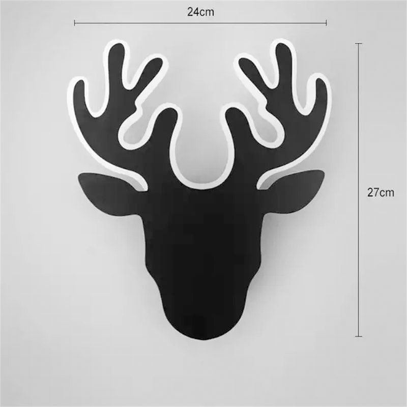 deer head wall light