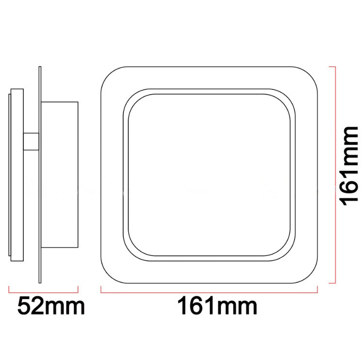 Emitting Colour Changeable by Switch wall mounted LED lamp