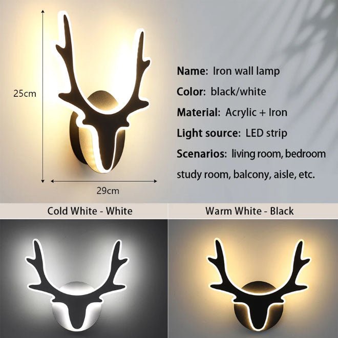 24W Nordic Deer Wall Bracket Lights - Better - Light(HK Belisson) Lighting Co.,Ltd