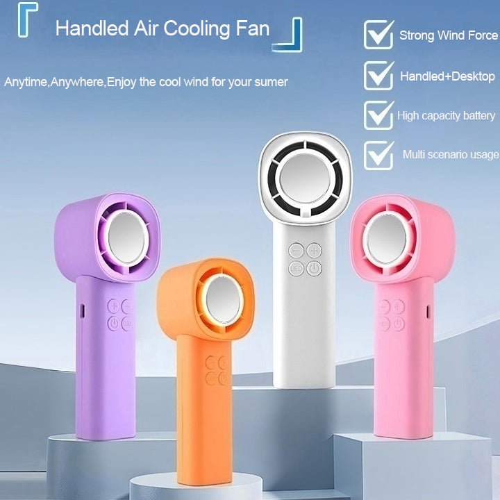 3 - in - 1 Lighted Vanity Mirror Portable USB Rechargeable Handled Cooling Fan - Better - Light(HK Belisson) Lighting Co.,Ltd