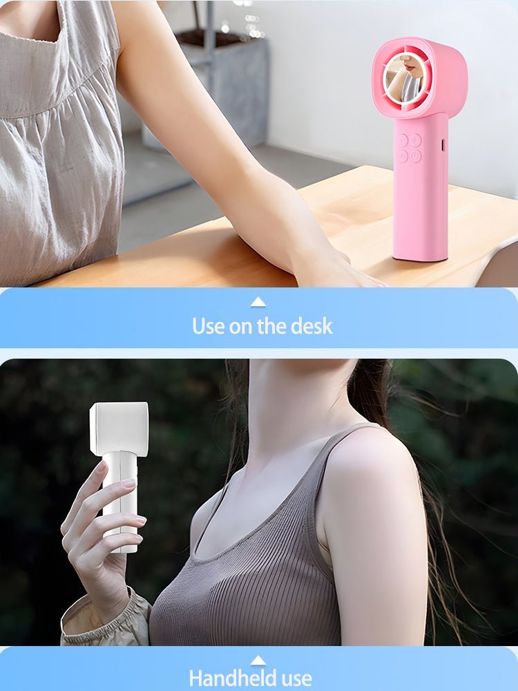 3 - in - 1 Lighted Vanity Mirror Portable USB Rechargeable Handled Cooling Fan - Better - Light(HK Belisson) Lighting Co.,Ltd