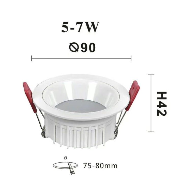 Anti Glare SMD Round Embedded Downlights - Better - Light(HK Belisson) Lighting Co.,Ltd