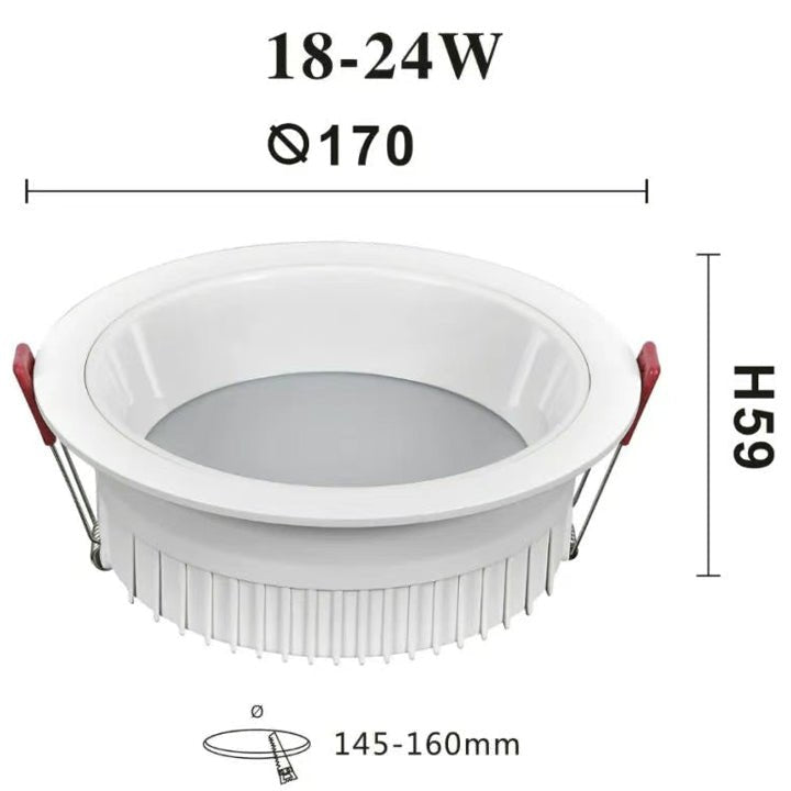Anti Glare SMD Round Embedded Downlights - Better - Light(HK Belisson) Lighting Co.,Ltd