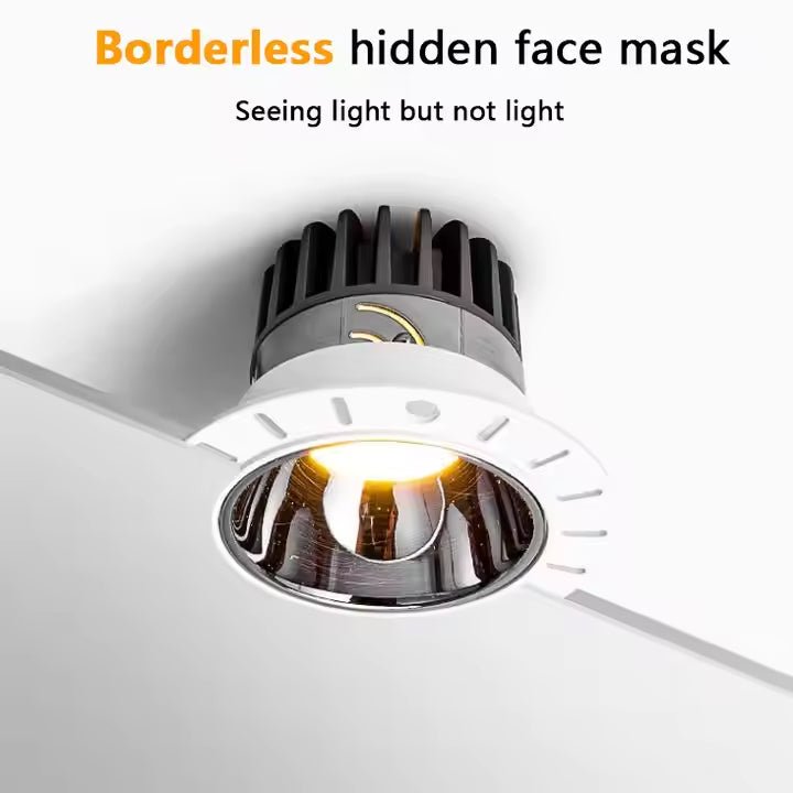 High CRI 90 Anti - Glare Adjustable Round Recessed Trimless Spot Lights - Better - Light(HK Belisson) Lighting Co.,Ltd