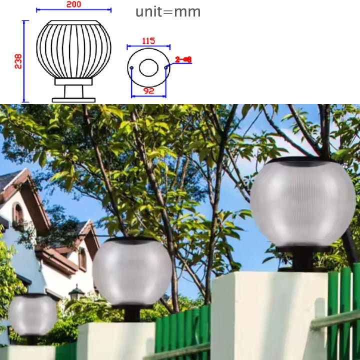 Outdoor Solar Column Light for Garden Fence Wall - Better - Light(HK Belisson) Lighting Co.,Ltd