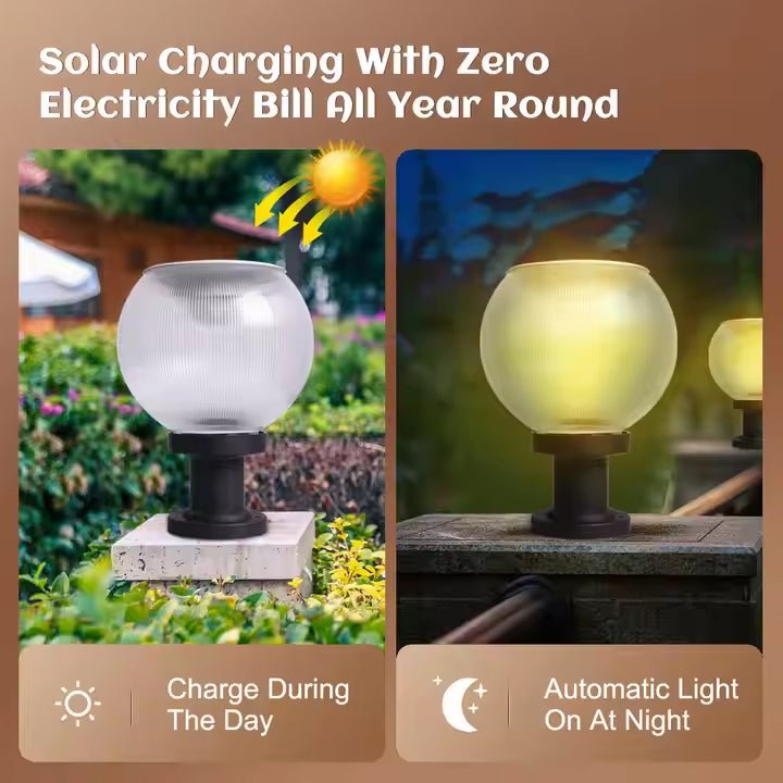 Outdoor Solar Column Light for Garden Fence Wall - Better - Light(HK Belisson) Lighting Co.,Ltd