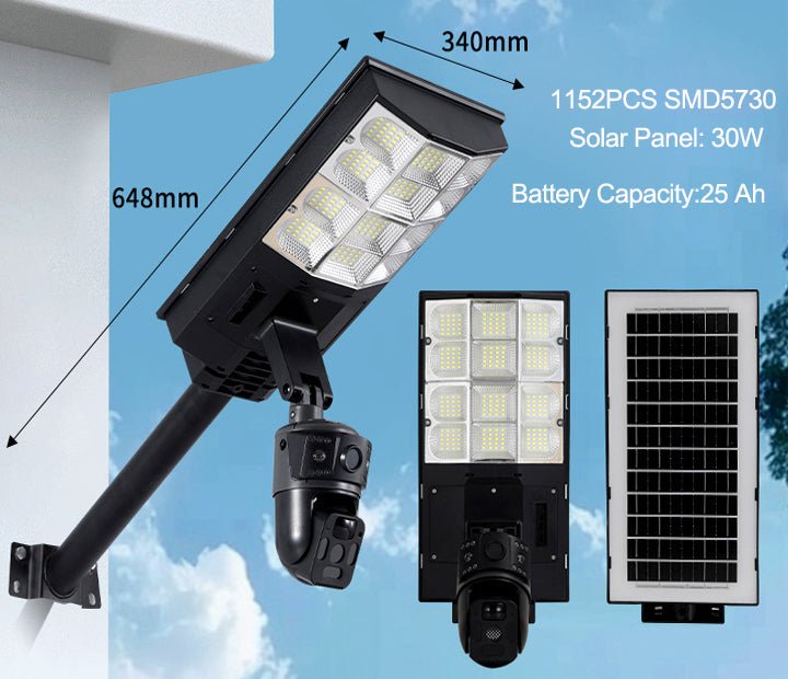 Solar Power Supply Led Street Light Lamp With CCTV Camera - Better - Light(HK Belisson) Lighting Co.,Ltd