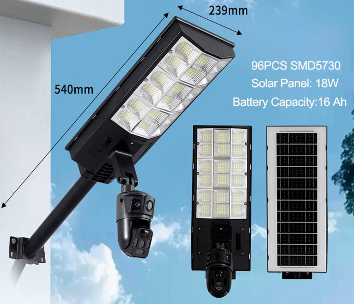 Solar Power Supply Led Street Light Lamp With CCTV Camera - Better - Light(HK Belisson) Lighting Co.,Ltd