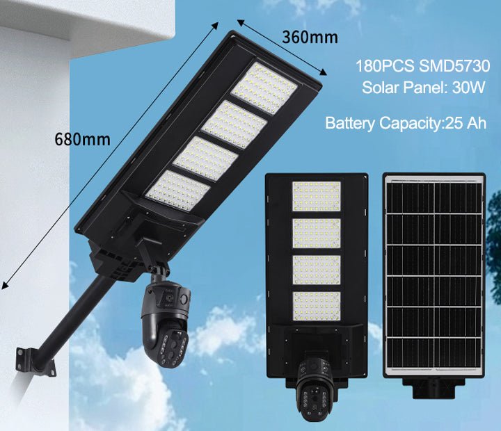Solar Power Supply Led Street Light Lamp With CCTV Camera - Better - Light(HK Belisson) Lighting Co.,Ltd