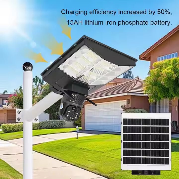 Solar Power Supply Led Street Light Lamp With CCTV Camera - Better - Light(HK Belisson) Lighting Co.,Ltd