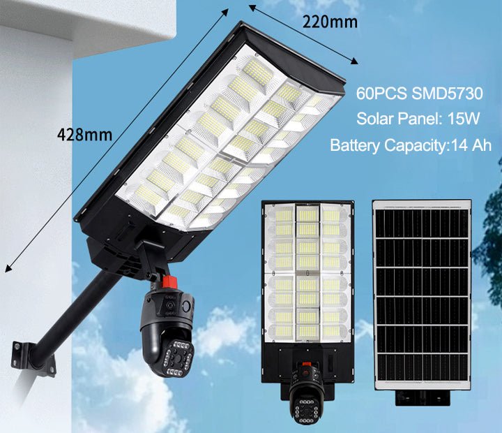 Solar Power Supply Led Street Light Lamp With CCTV Camera - Better - Light(HK Belisson) Lighting Co.,Ltd