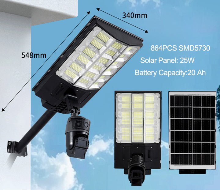 Solar Power Supply Led Street Light Lamp With CCTV Camera - Better - Light(HK Belisson) Lighting Co.,Ltd
