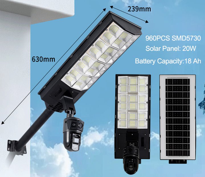 Solar Power Supply Led Street Light Lamp With CCTV Camera - Better - Light(HK Belisson) Lighting Co.,Ltd