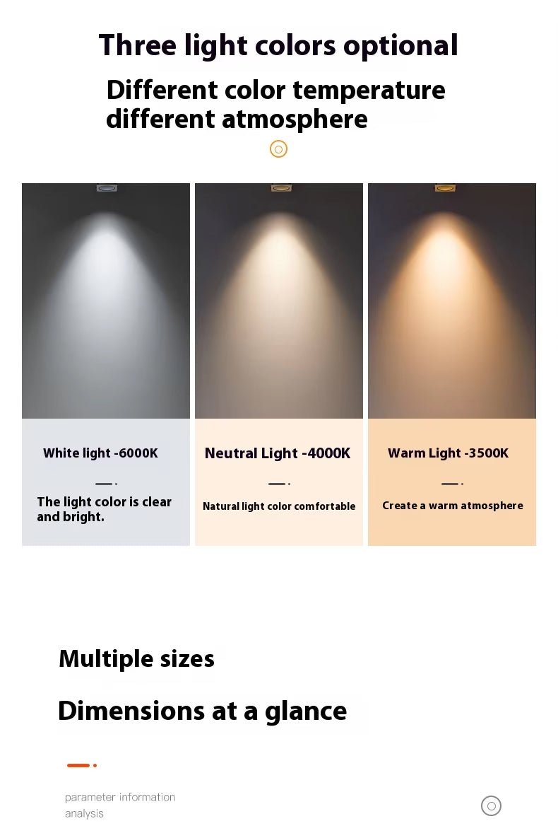 Square Recessed Anti - glare All - aluminum Ceiling Spotlight for Indoor Lighting - Better - Light(HK Belisson) Lighting Co.,Ltd