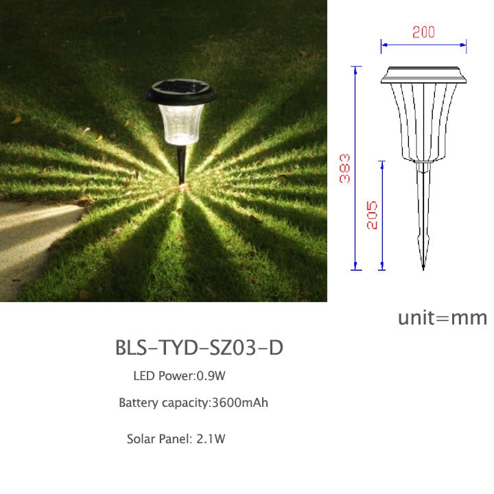 Waterproof Solar LED Spike Lamp - Better - Light(HK Belisson) Lighting Co.,Ltd
