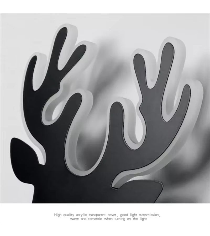 deer head wall light