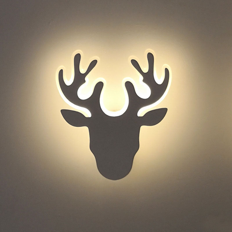 deer head wall light