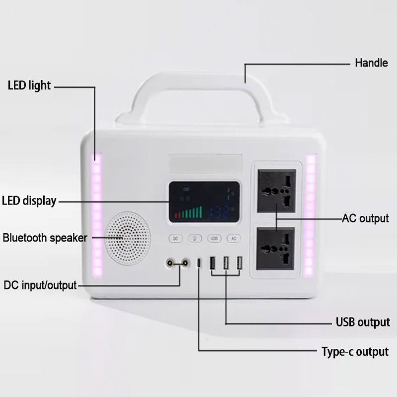 300W Portable Solar Electric Power Station Generator Bank with MPPT Controller Solar Panel for Home & Outdoor Energy Storage & Supply - Better - Light(HK Belisson) Lighting Co.,Ltd