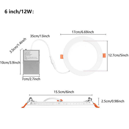 5CCT Recessed Ultra - Thin LED Ceiling Light with Junction Box - Better - Light(HK Belisson) Lighting Co.,Ltd