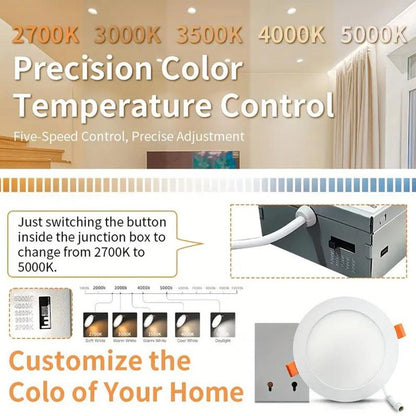 5CCT Recessed Ultra - Thin LED Ceiling Light with Junction Box - Better - Light(HK Belisson) Lighting Co.,Ltd