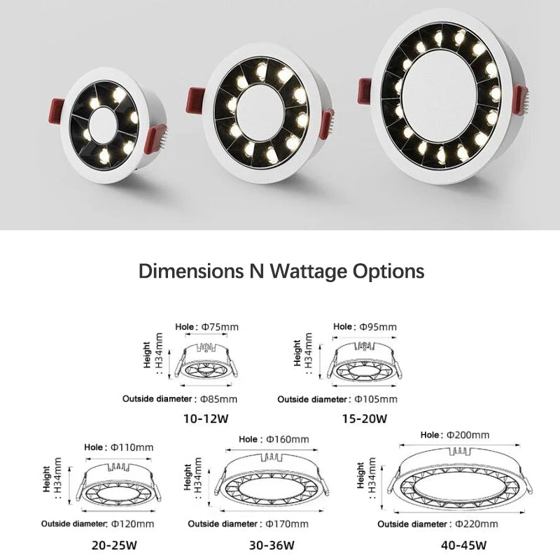 Anti - glare Recessed LED Downlight - Better - Light(HK Belisson) Lighting Co.,Ltd