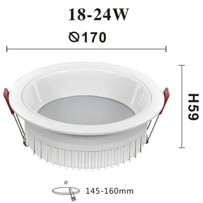 Anti Glare SMD Round Embedded Downlights - Better - Light(HK Belisson) Lighting Co.,Ltd
