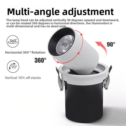 Retractable Ceiling Recessed Aluminum LED Spotlights - Better - Light(HK Belisson) Lighting Co.,Ltd