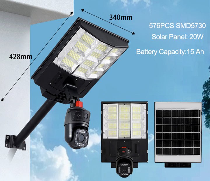 Solar Power Supply Led Street Light Lamp With CCTV Camera - Better - Light(HK Belisson) Lighting Co.,Ltd